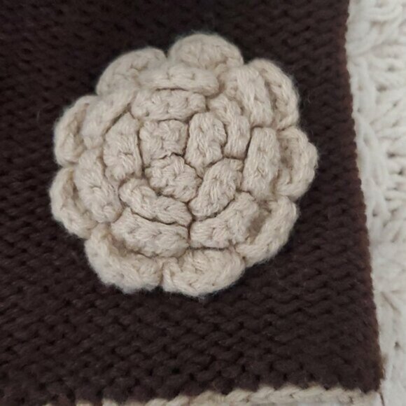 Vintage 90's Jessica Winter Cloche Hat with flower design - Picture 7 of 8